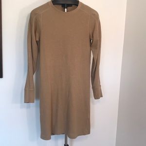 Tan sweater dress